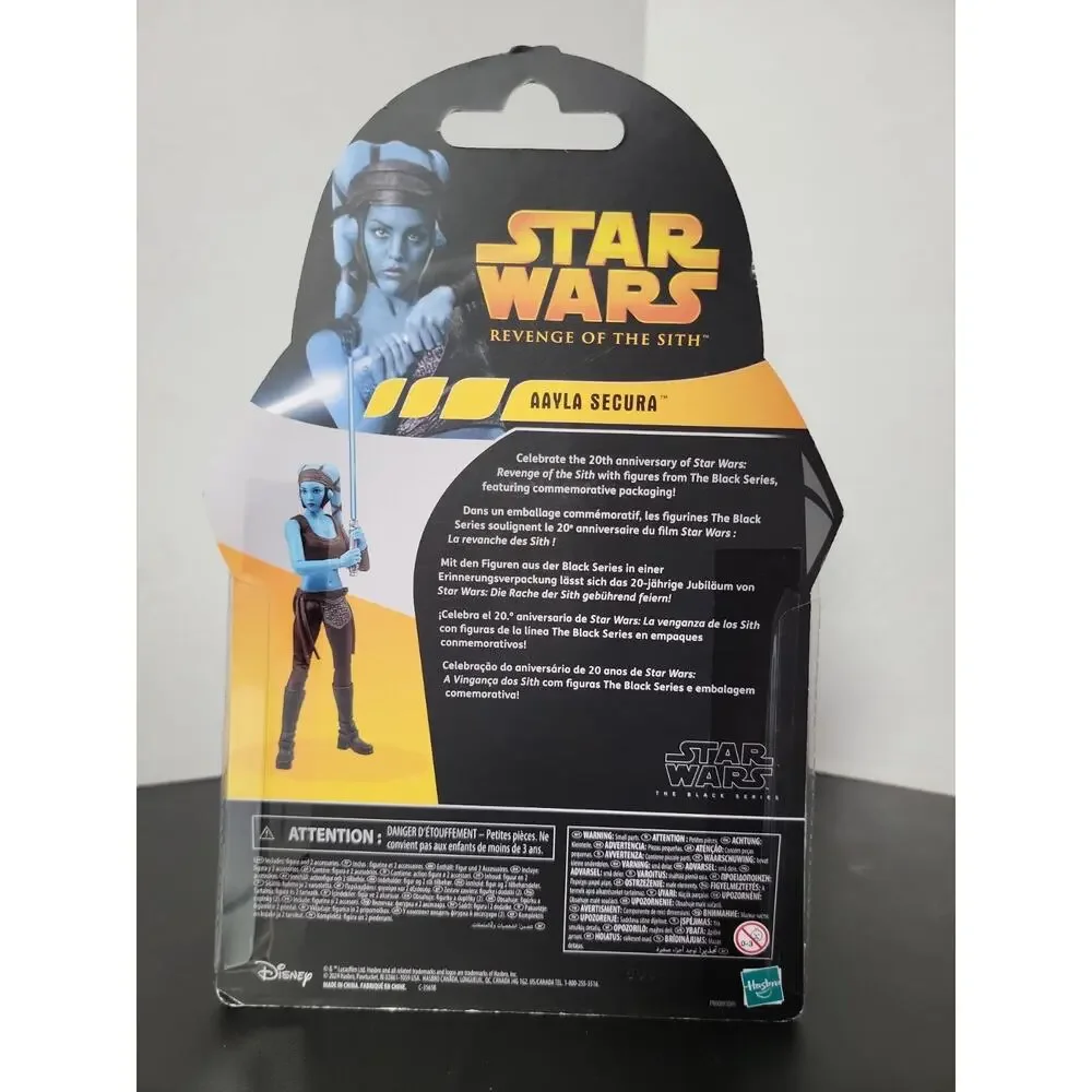 Star Wars The Black Series 6” Aayla Secura Action Figure Revenge of the Sith NIB